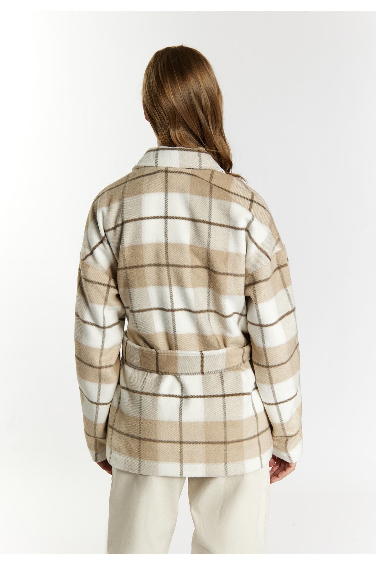 Dreimaster-Transitional jacket with checked pattern 4