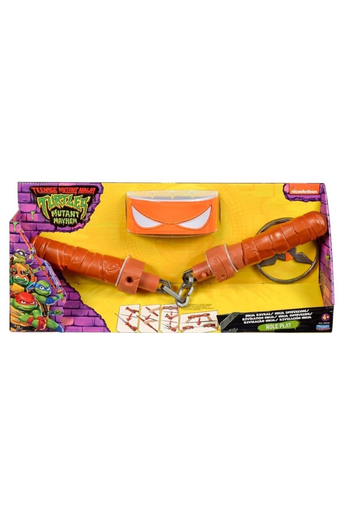 TMNT-Ninja Turtles Mask and Accessory Set Michelangelo 6