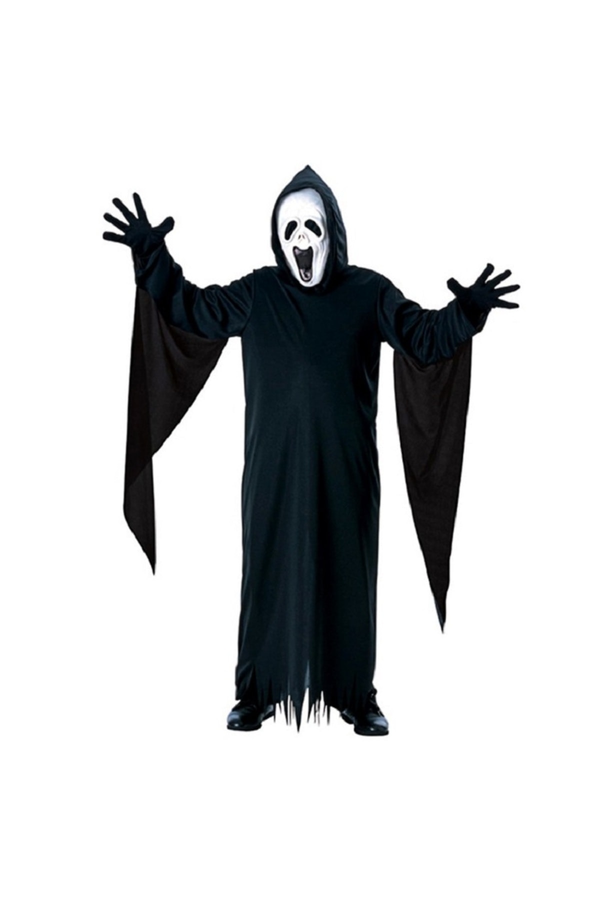 kostüm kuzey Kostüm Yetişkin Cadılar Bayramı, Siyah, Çığlık Temalı, Eğlenceli ve Şık Tasarım