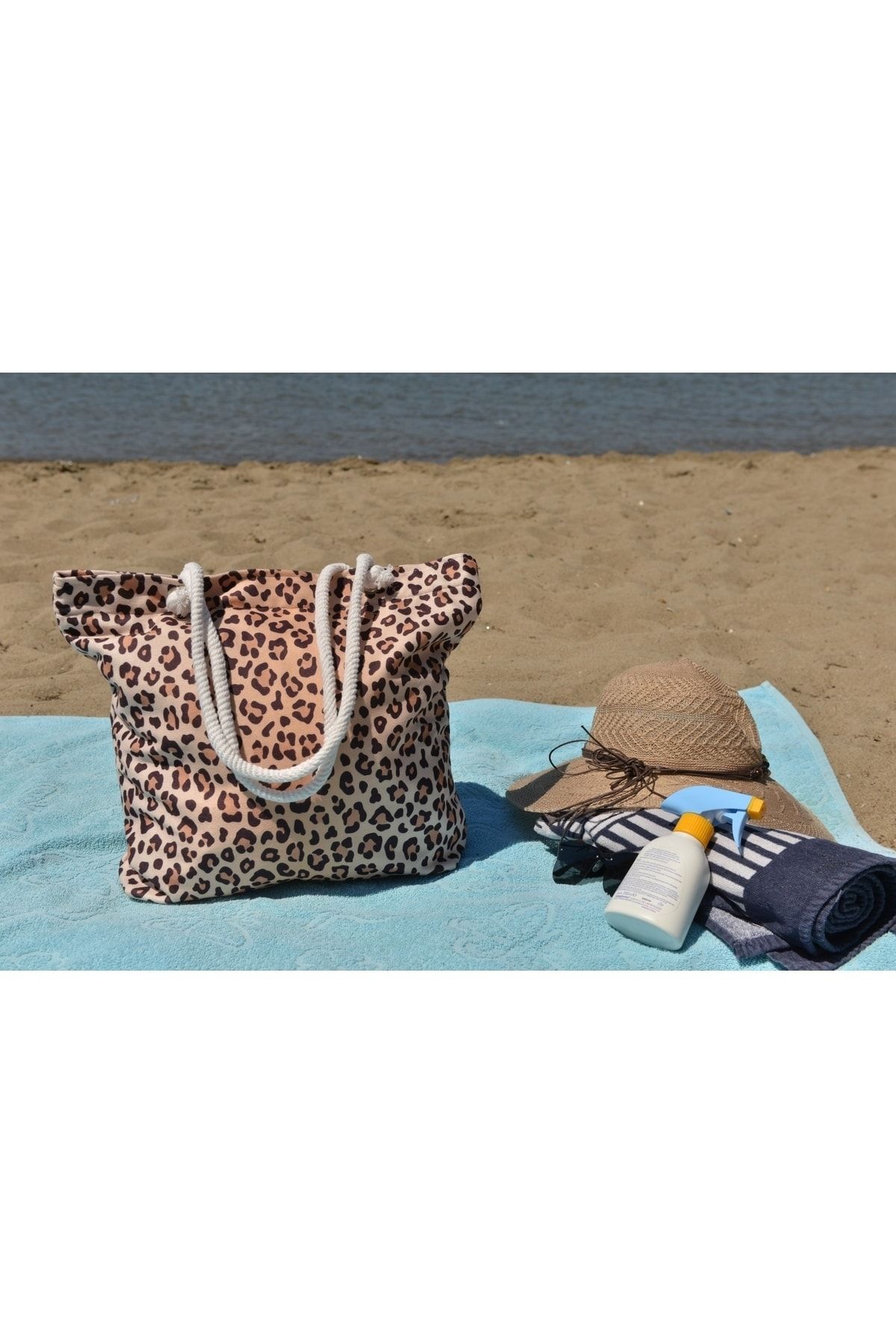 YUKES Women s Beach Bag Custom Printed Zipper Lined Shoulder Bag