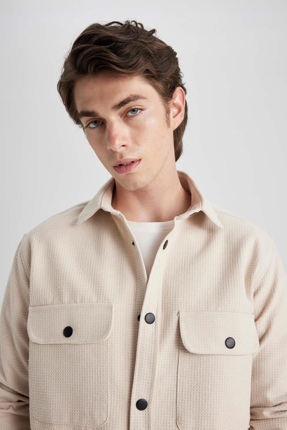 پیراهن مردانه دفاکتو | A6872AX23AU Defacto - Image 5