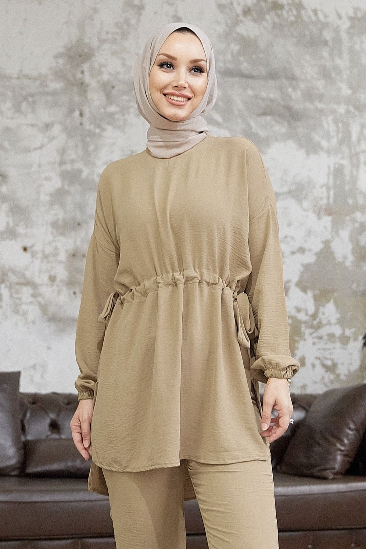 InStyle-Lefiya Tunnel Belt dupla öltöny - bézs 3