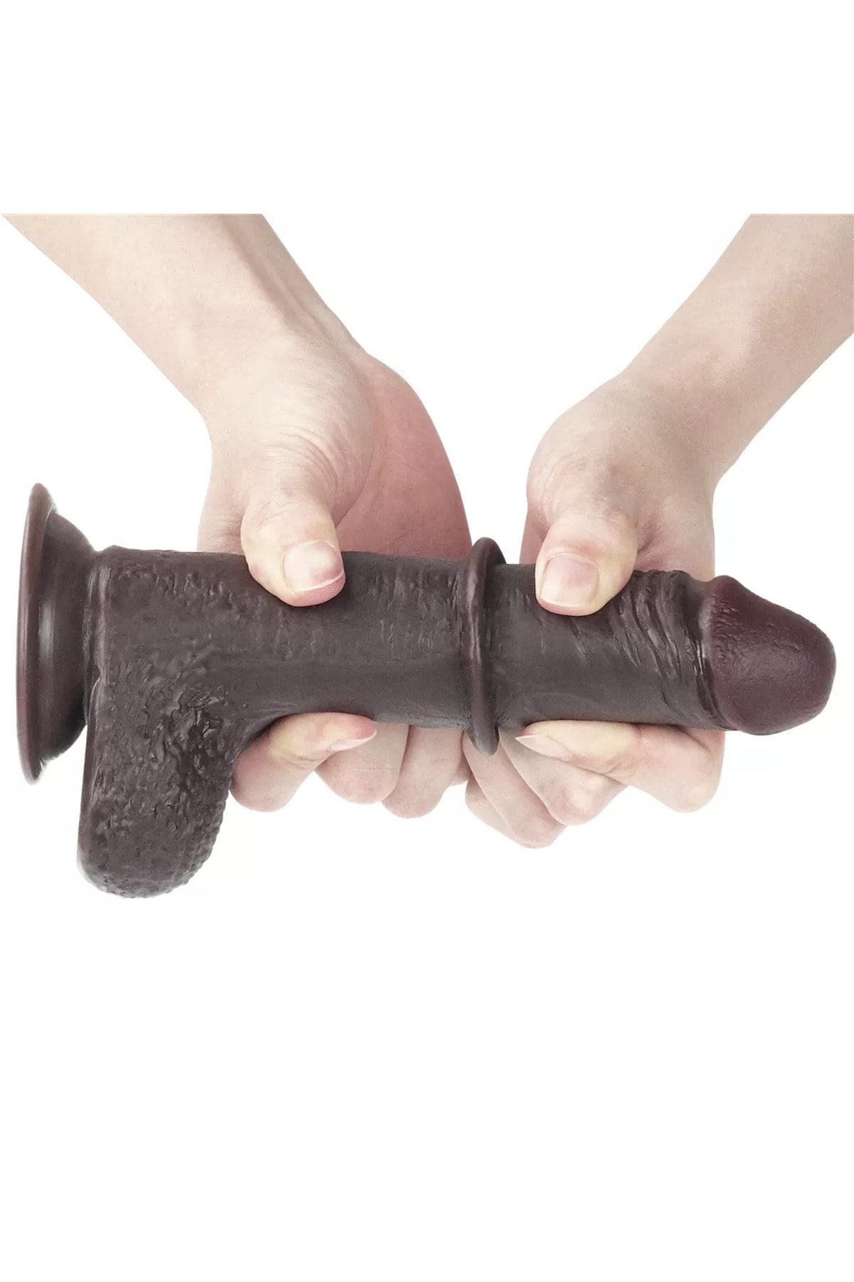 18 CM Hareketli Deri Ultra Yumuşak Çift Katmanlı Realistik Penis 4
