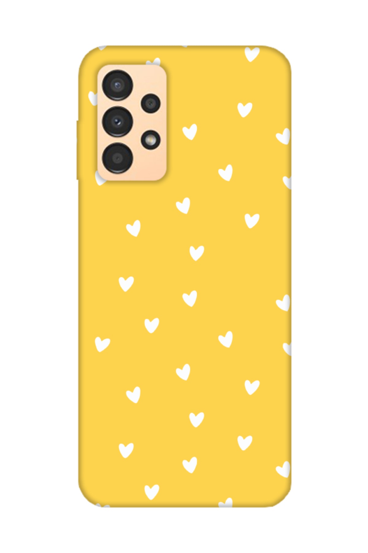 Samsung A13 Tiny Hearts Yellow Phone Case