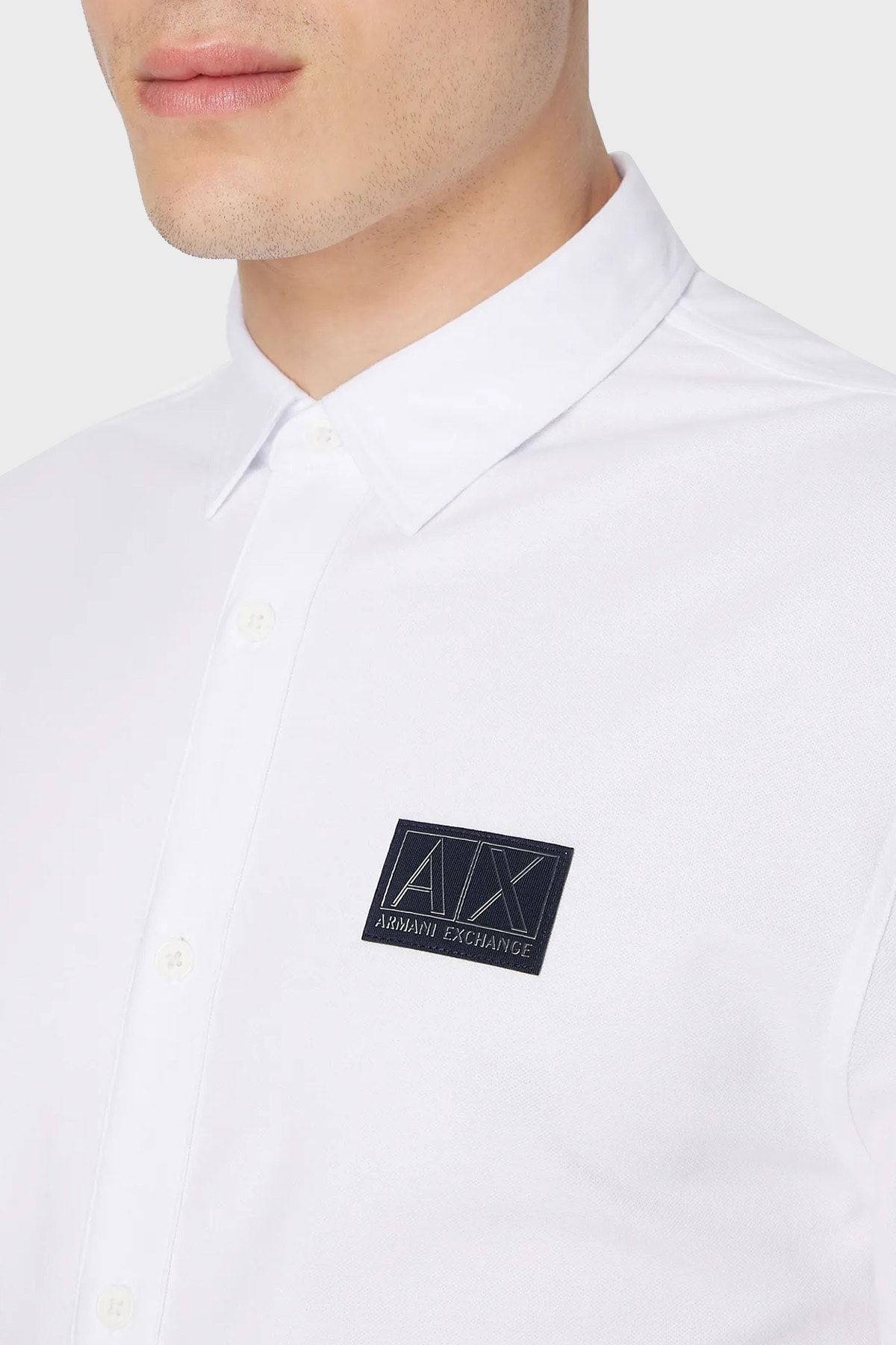 پیراهن / بلوز دکمه دار سفید مردانه دقیق 6rzchj zjycz 1100 Armani Exchange