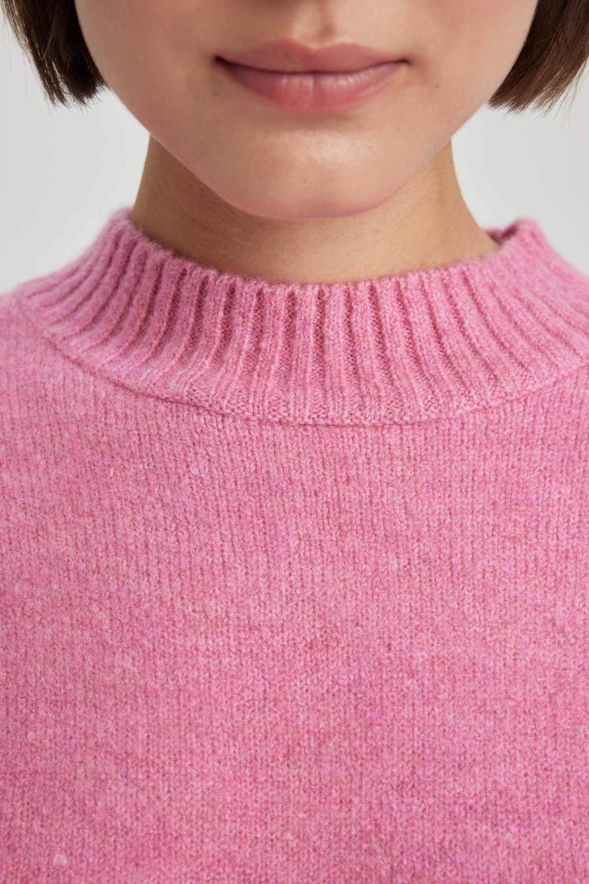 DeFacto-Pullover mit halbem Rollkragen und Oversize-Passform 5