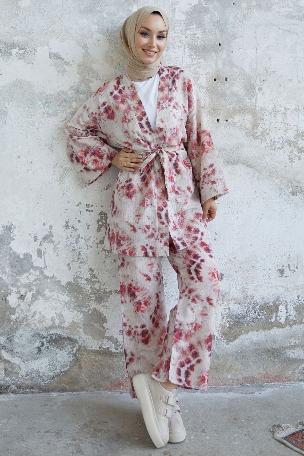 Floral kimono jumpsuit 2025