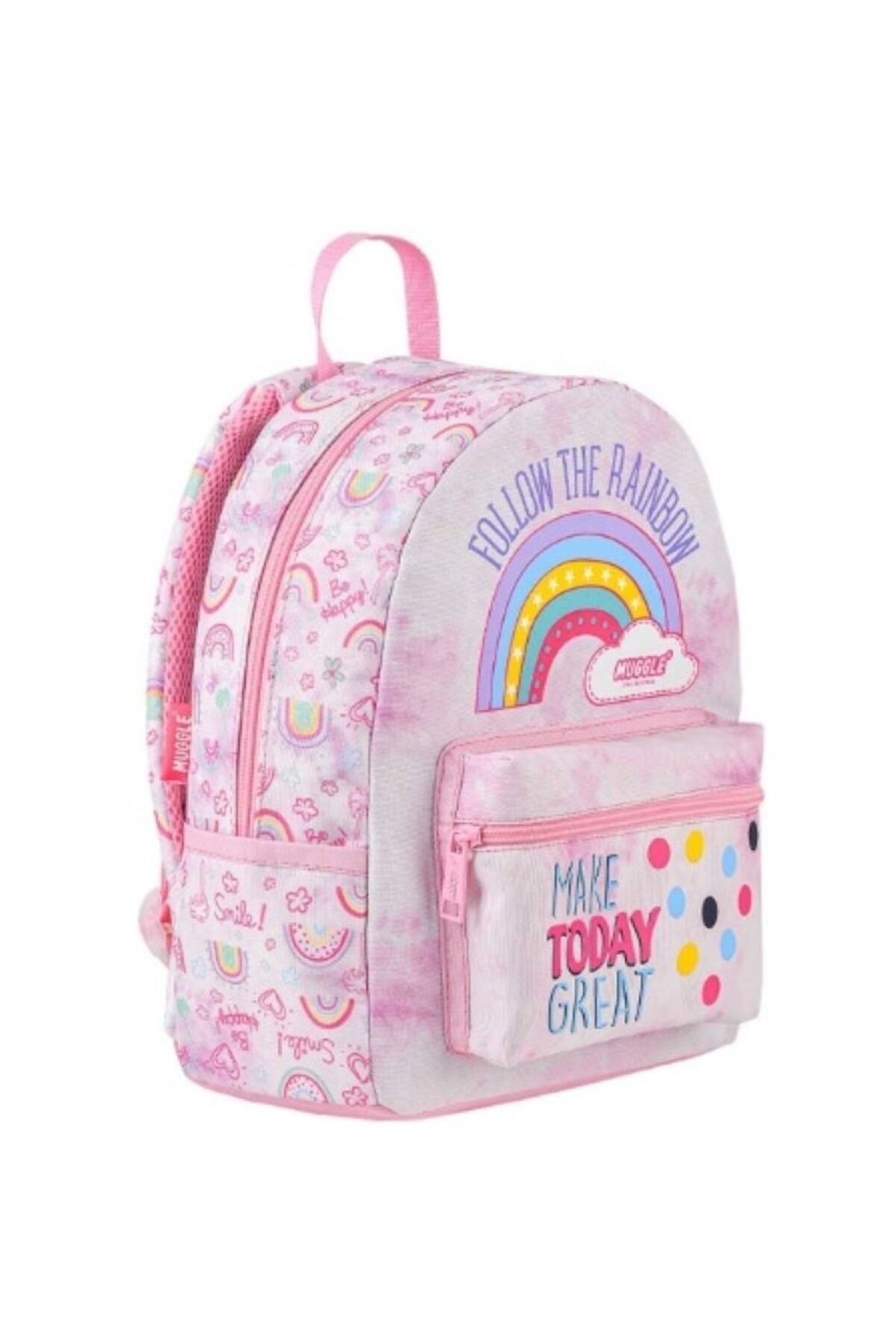 MUGGLE School Bag Pink Patterned Trendyol