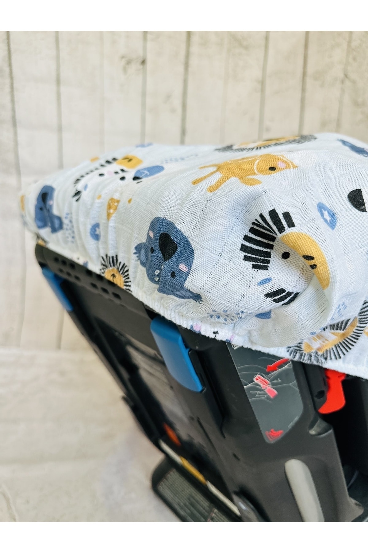 JUNİPERUS Bebek Müslin Oto Koltuk Puset Kılıfı Lastikli fotoğrafı 4 (önizleme)