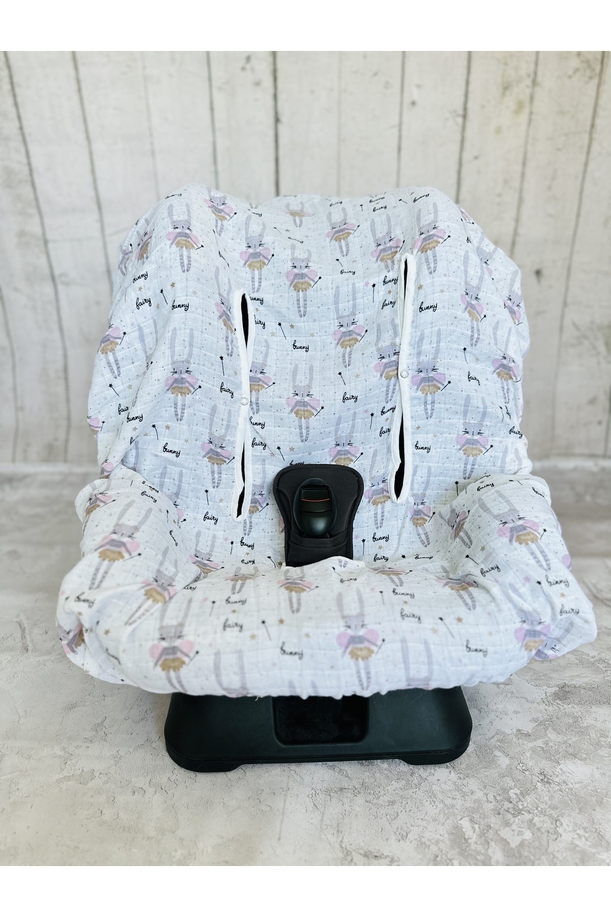 JUNİPERUS Bebek Müslin Oto Koltuk Puset Kılıfı Lastikli fotoğrafı 2 (önizleme)
