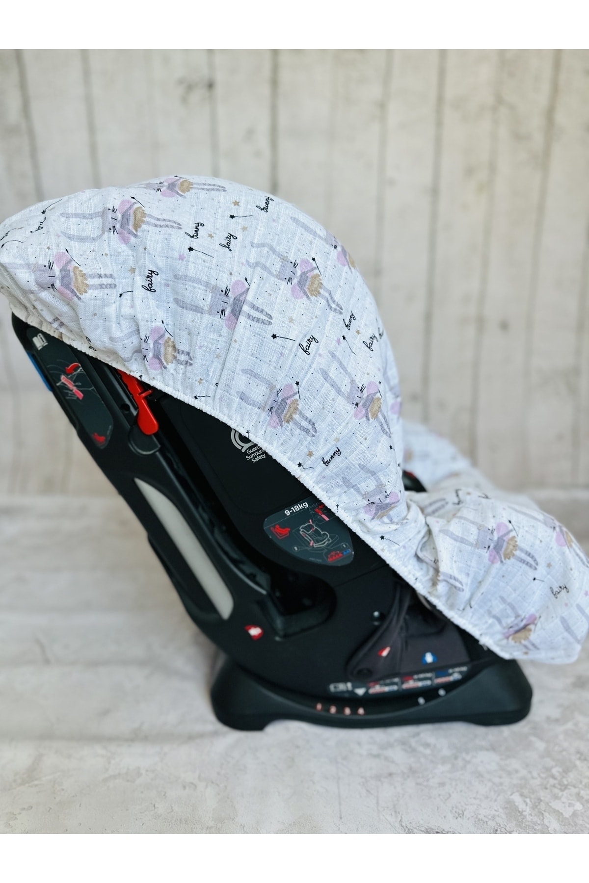 JUNİPERUS Bebek Müslin Oto Koltuk Puset Kılıfı Lastikli fotoğrafı 4 (önizleme)