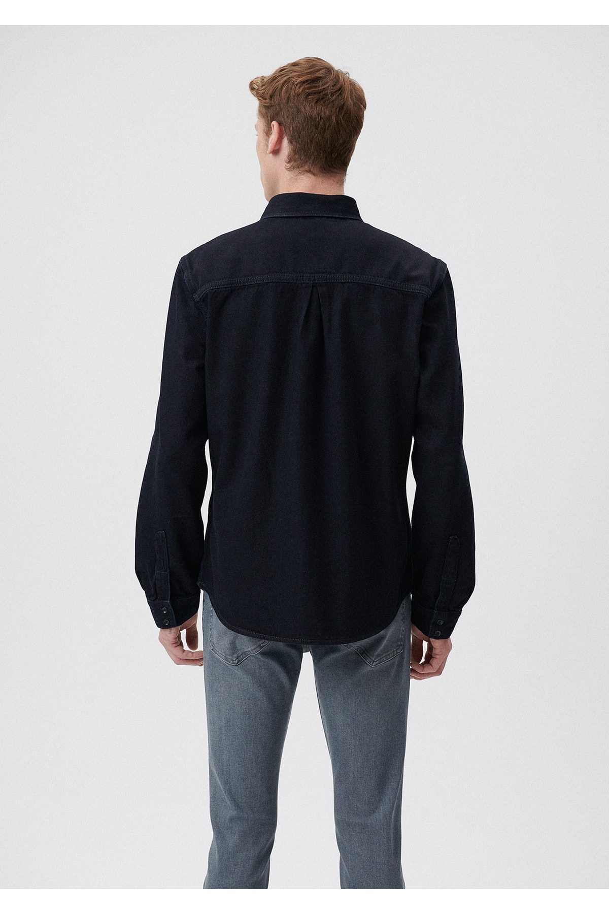 پیراهن مردانه ماوی 210496 - Image 4