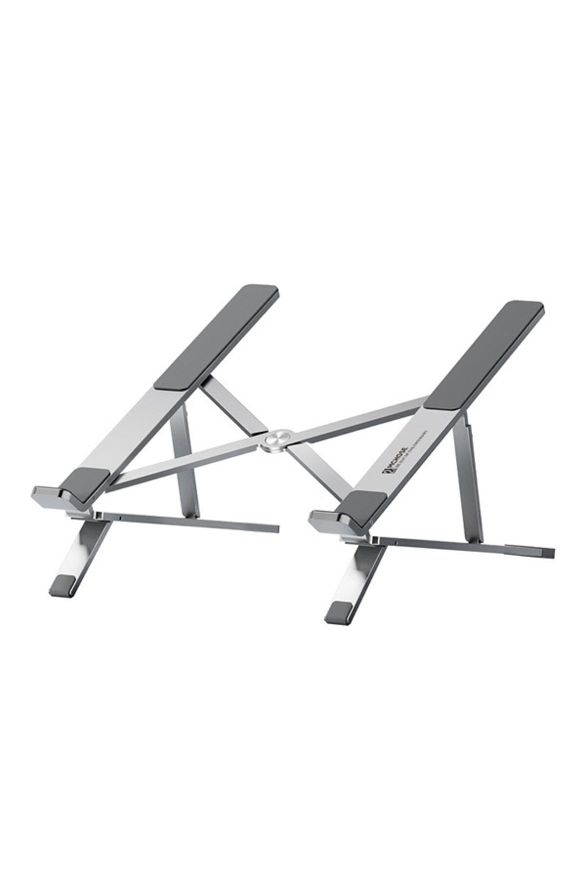 MC N3-2 Katlanabilir Metal Masaüstü Laptop Standı GRİ 2