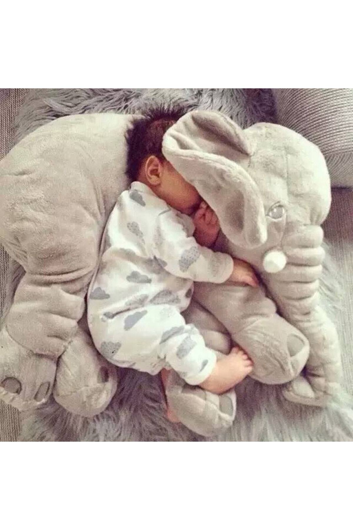 BabyModa Uyku Arkadaşım Pembe Renk Peluş Oyuncak Uyku Fili 95 Cm fotoğrafı 3 (önizleme)