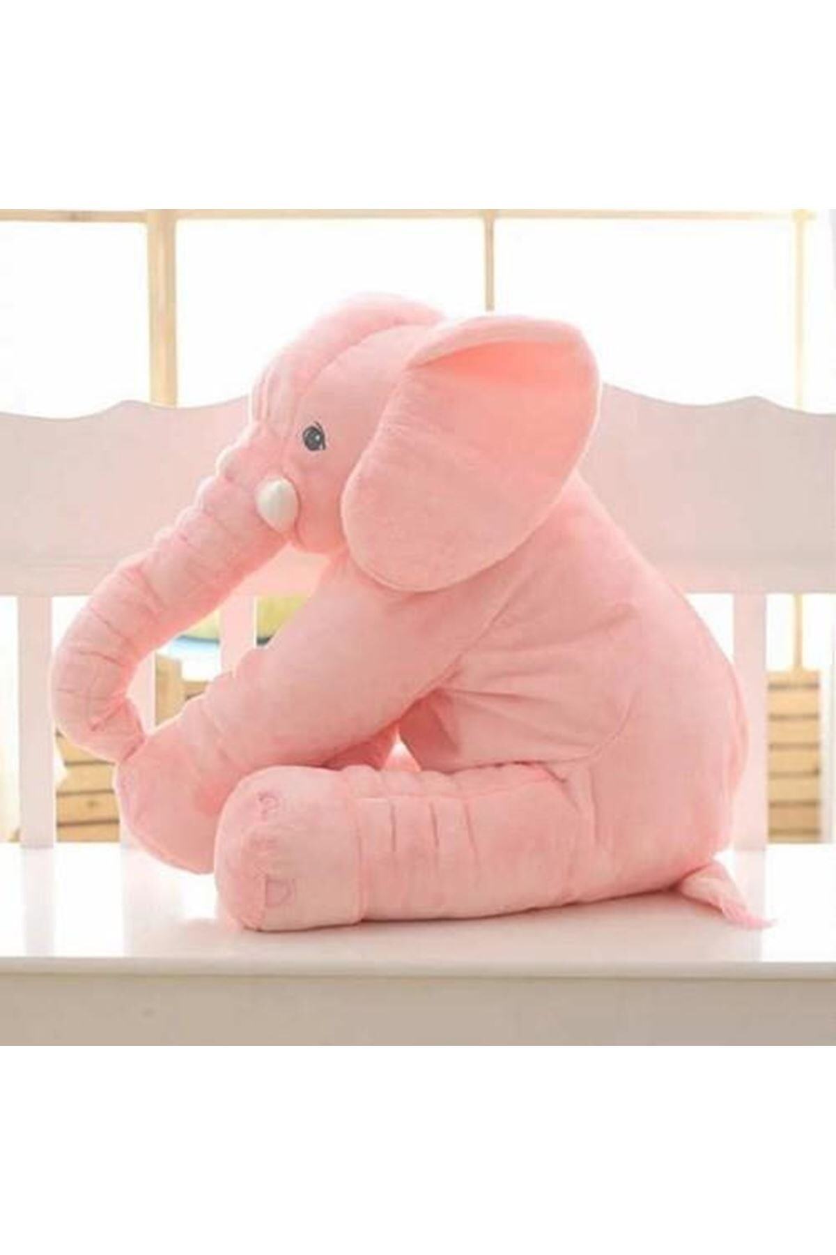BabyModa Uyku Arkadaşım Pembe Renk Peluş Oyuncak Uyku Fili 95 Cm fotoğrafı 7 (önizleme)