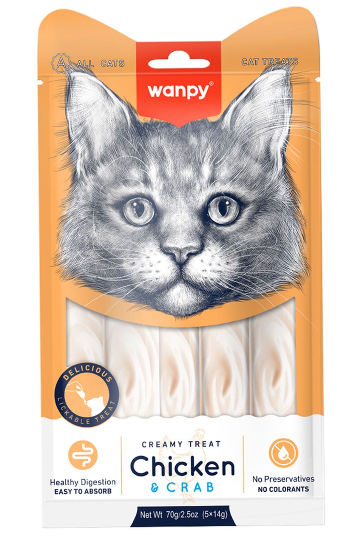 Wanpy tavuklu sıvı kedi ödül maması