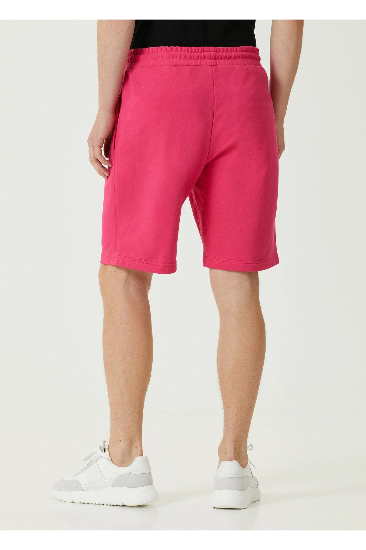 VERDONE Men s Pink Standard Fit Regular Cut Casual Knitted Shorts Trendyol