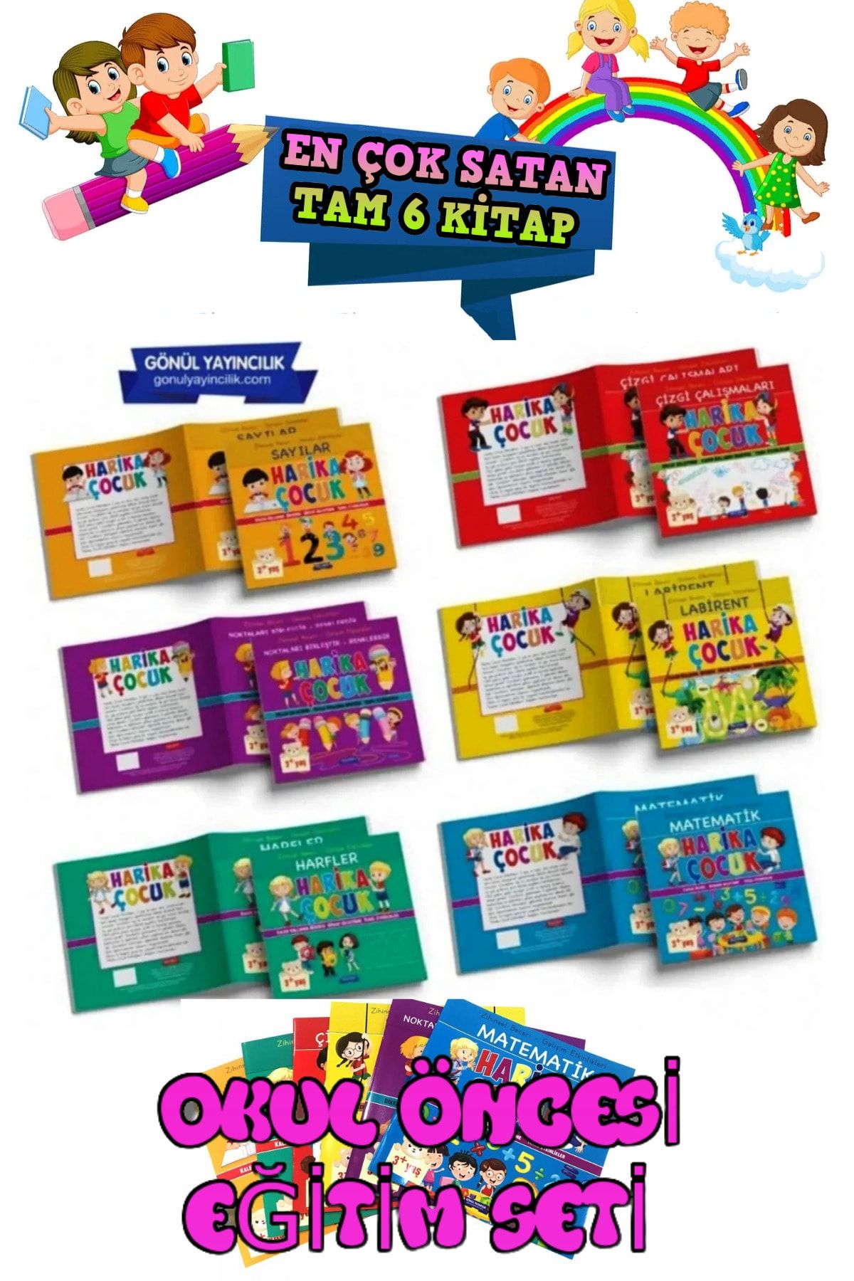 GÖNÜL PUBLISHING Wonderful Child Mathematics - Коллектив - Gönül Publications gonuletkin4set