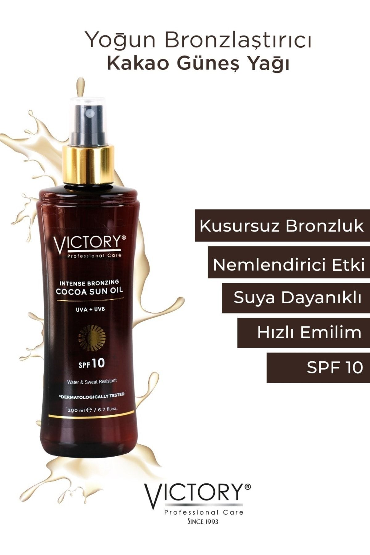 Victory-200 ml SPF10 Sun Cocoa Butter - Intensive Bronzing 2