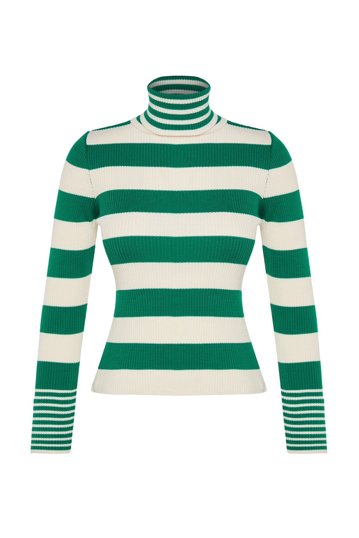 Trendyol Collection-Rollkragenpullover aus Strick mit Steinstreifen - TWOAW24KZ00637 6