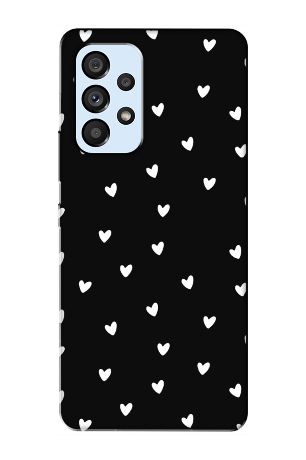 Samsung A53 Tiny Hearts Black Phone Case