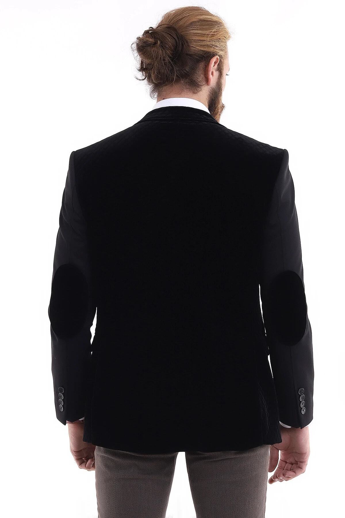 ژاکت مردانه مشکی Presto | DPM1535-001_rollback_1737618683240 اورجینال - تصویر 3