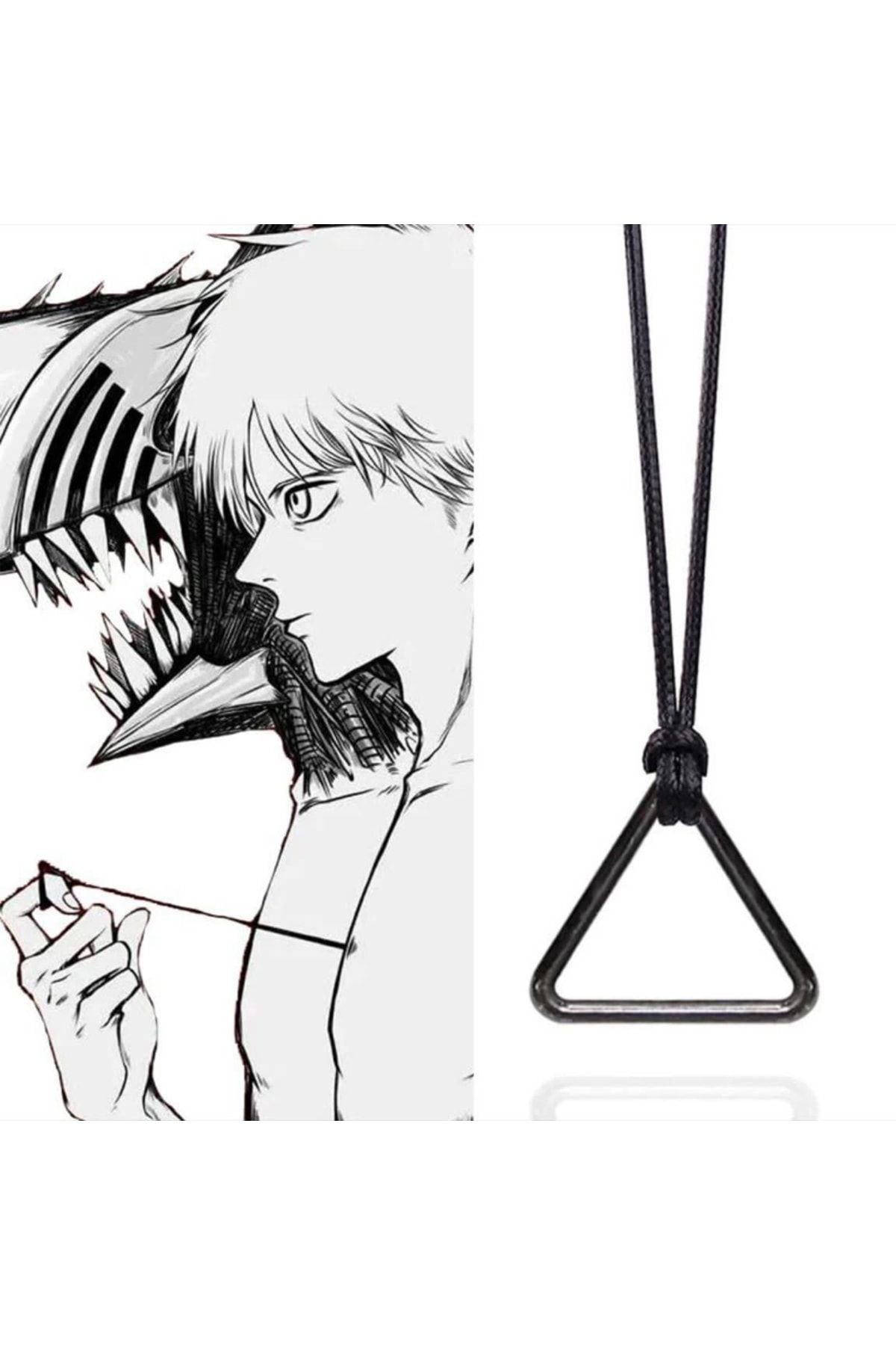 alhemengelir-Anime Chainsaw Man Denji Chainsaw Necklace 2