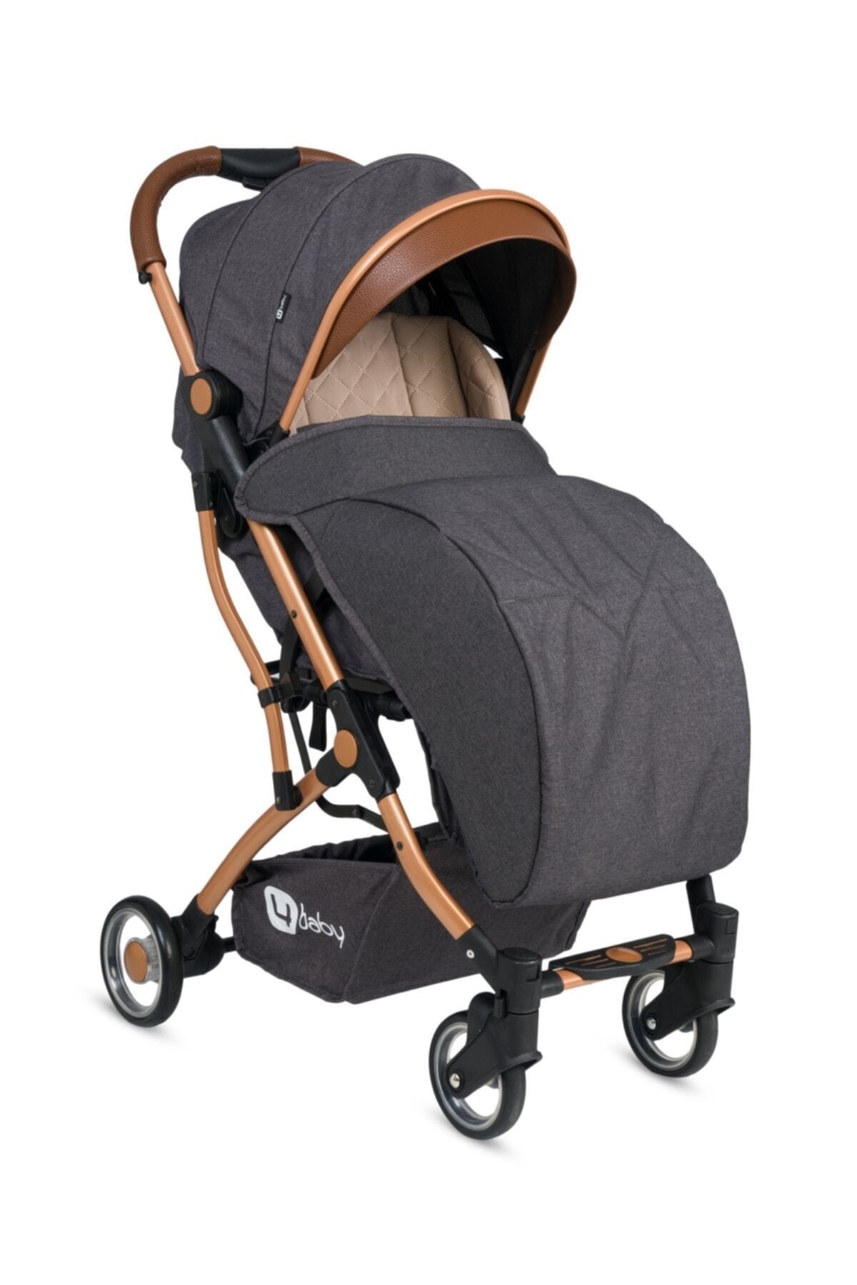 4 Baby Ab380 Drone Gold Kabin Bebek Arabası Antrasit fotoğrafı 3 (önizleme)
