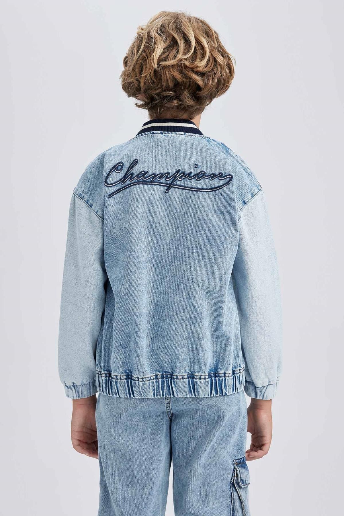 Denim hot sale jacket champion
