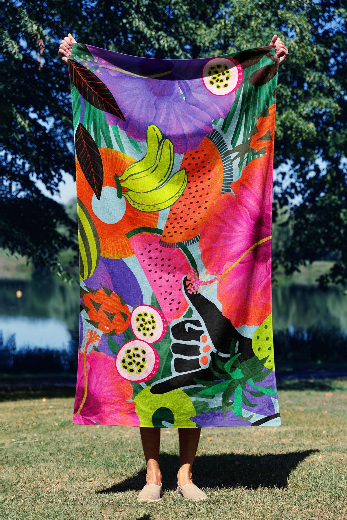 Essential Towel Madaline Lightweight and Sand Repellent Beach Towel Produced with Microfiber Technology 75x130 90x150 Cm