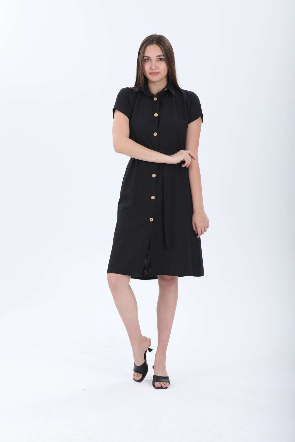 MENDY-Linen Shirt Dress 3
