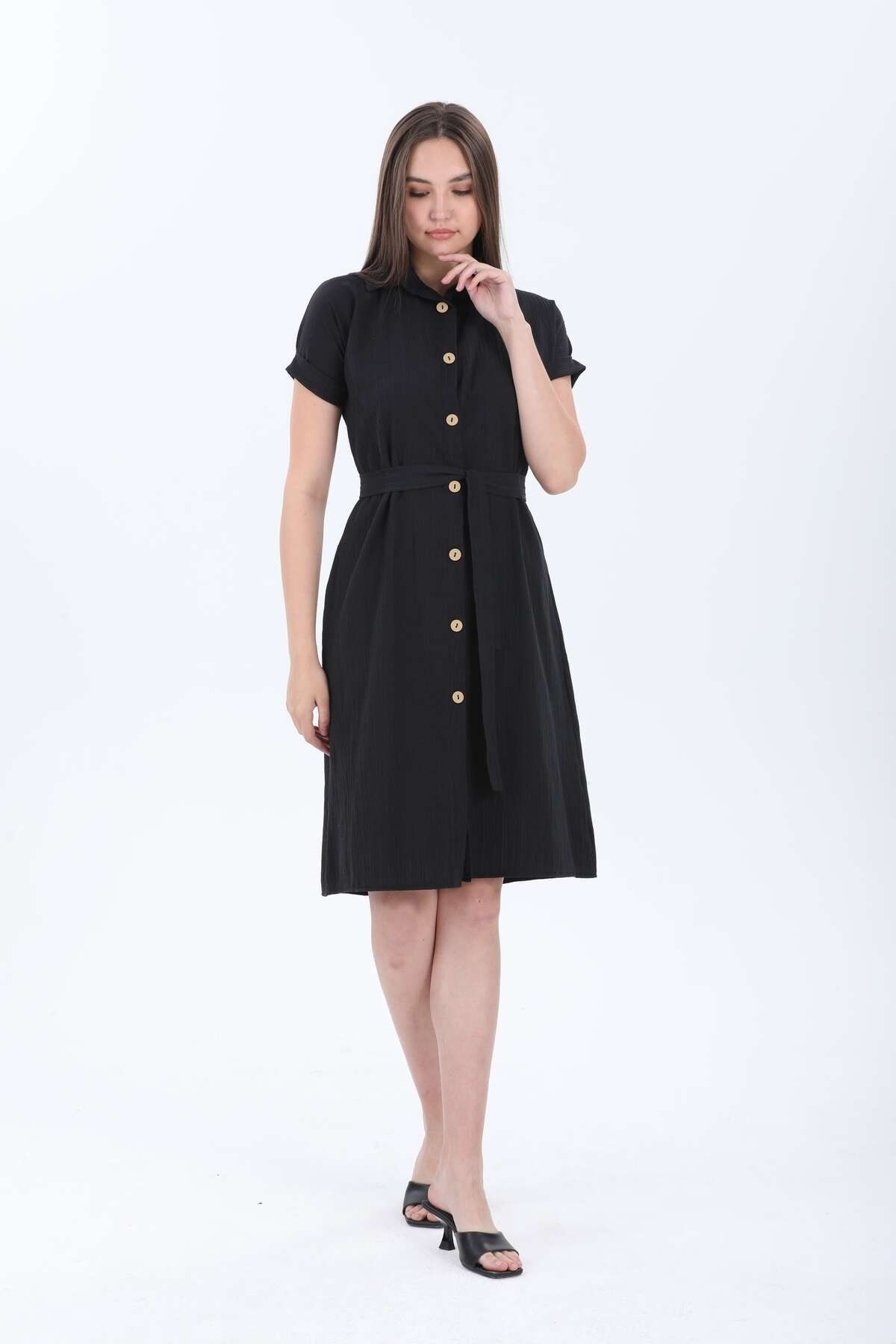 MENDY-Linen Shirt Dress 4