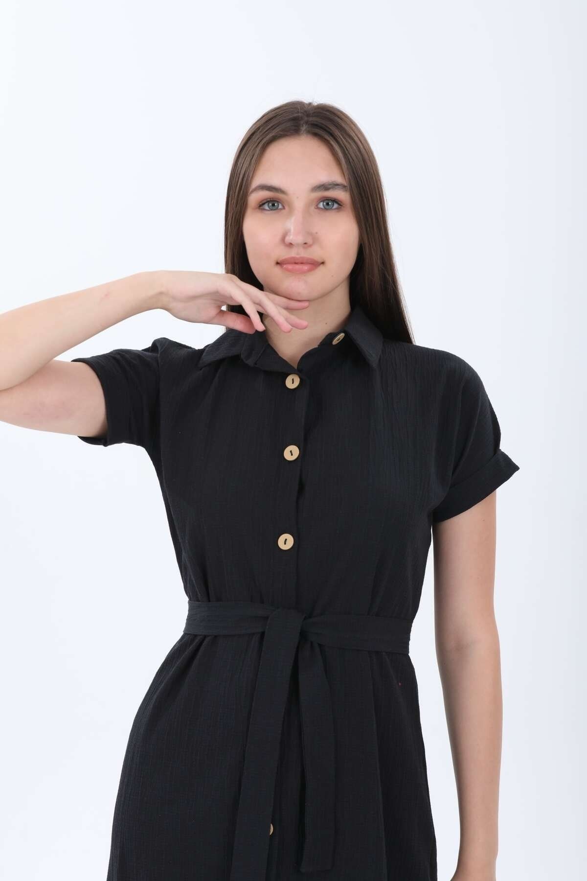 MENDY-Linen Shirt Dress 6