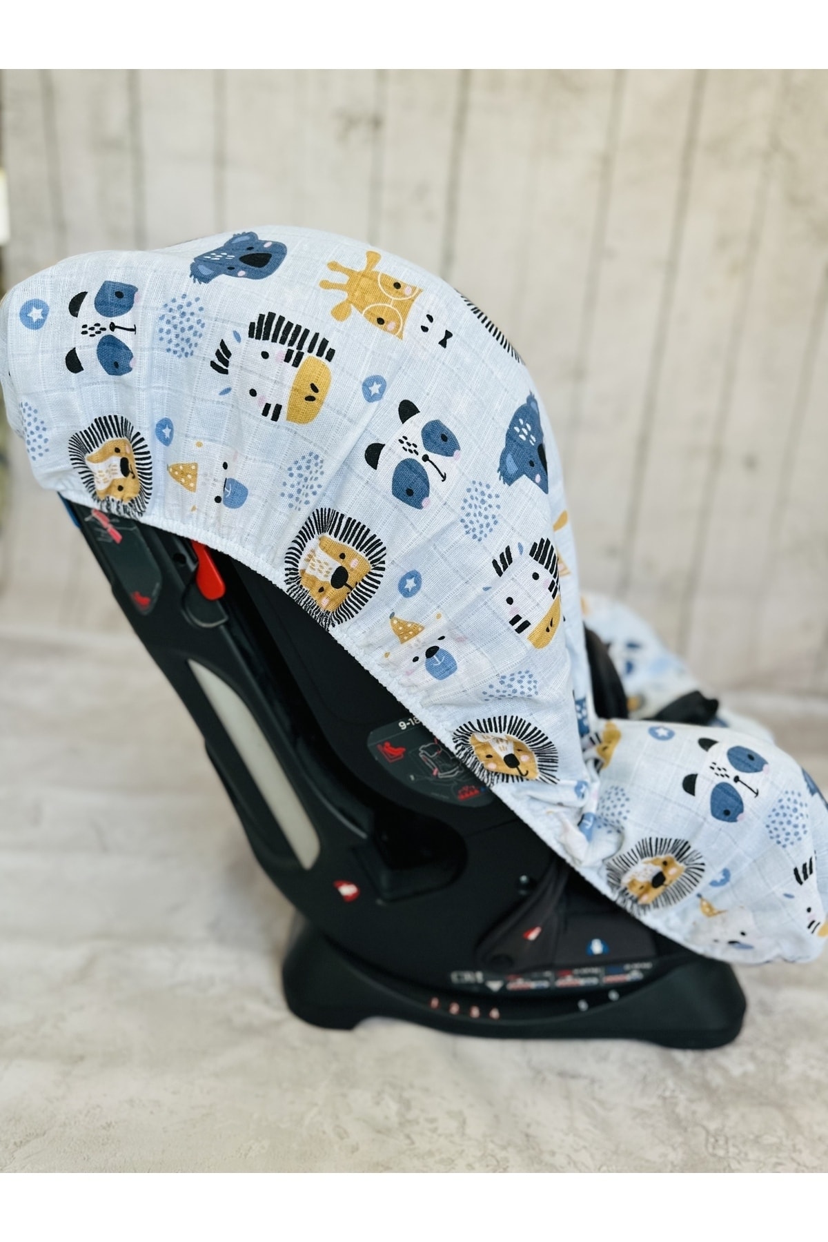 JUNİPERUS Bebek Müslin Oto Koltuk Puset Kılıfı Lastikli fotoğrafı 3 (önizleme)