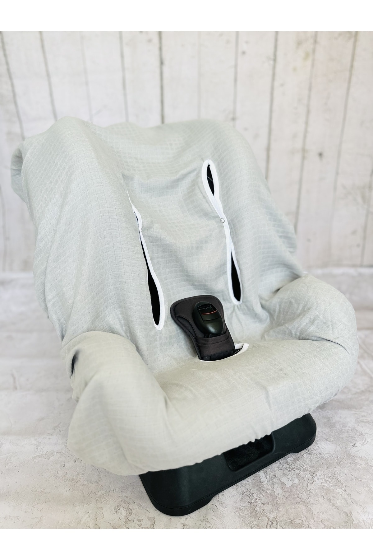 JUNİPERUS Bebek Müslin Oto Koltuk Puset Kılıfı Lastikli