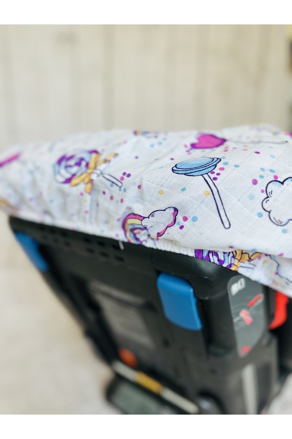 JUNİPERUS Bebek Müslin Oto Koltuk Puset Kılıfı Lastikli fotoğrafı 4 (önizleme)