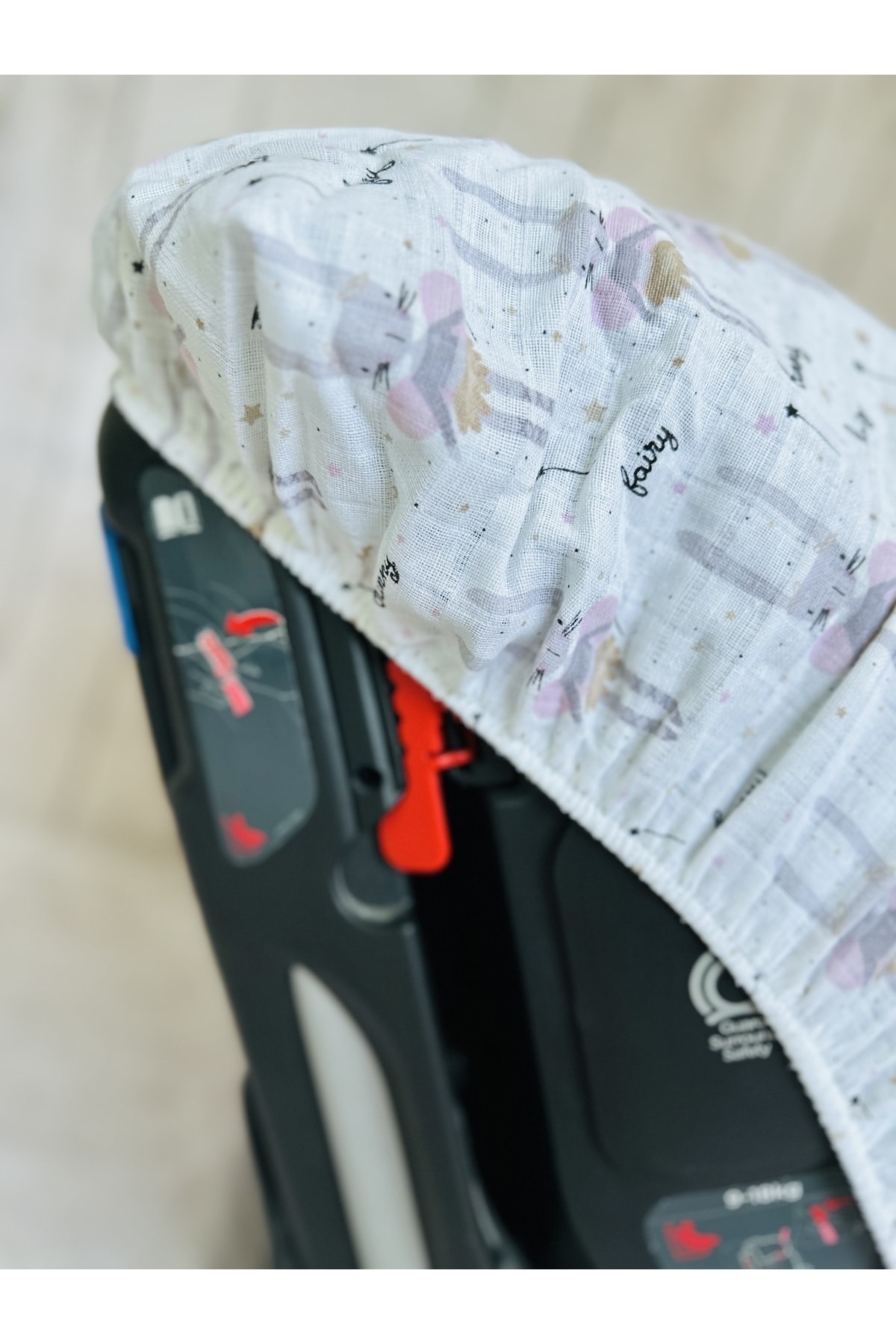 JUNİPERUS Bebek Müslin Oto Koltuk Puset Kılıfı Lastikli fotoğrafı 3 (önizleme)