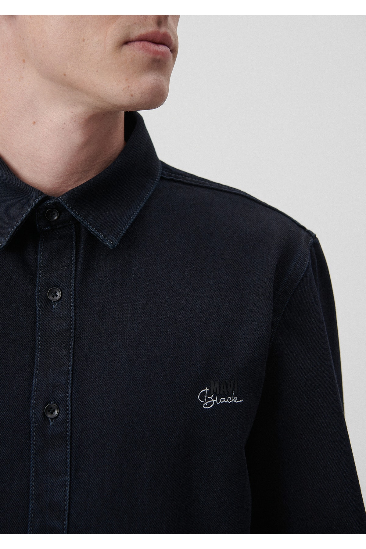 پیراهن مردانه ماوی 210496 - Image 5