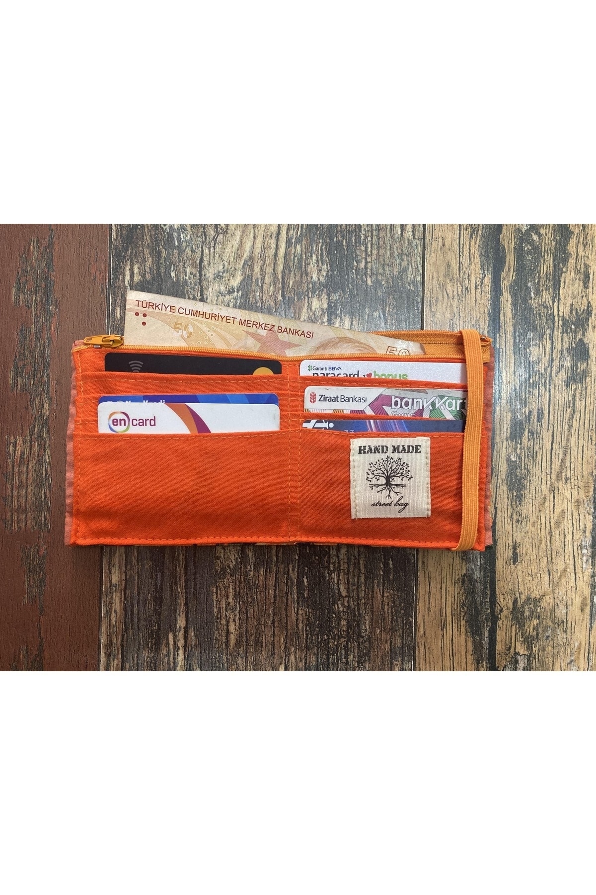 کیف پول مردانه نارنجی Street Bag | 11650 اورجینال - تصویر 4