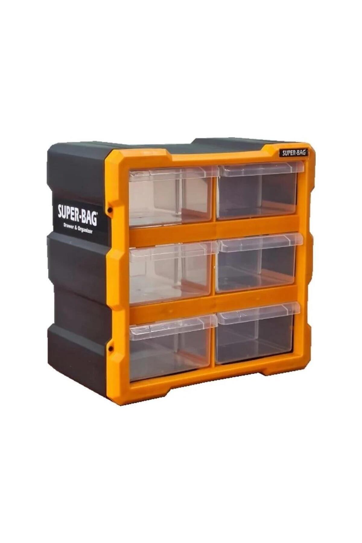 ASRIN Asr-6008 6 Lı Organizer Küçük Monoblok Çekmece 26,2X15,7X26,7 Cm