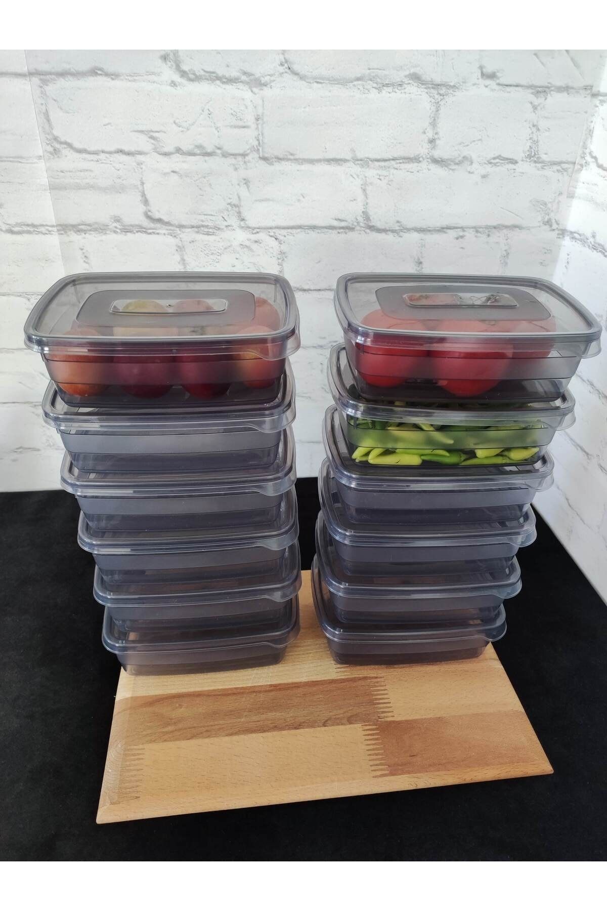 MAVİKÖY-12-Piece Storage Container Breakfast Spice Dispenser Nuts Food Container PP5 650ML 8