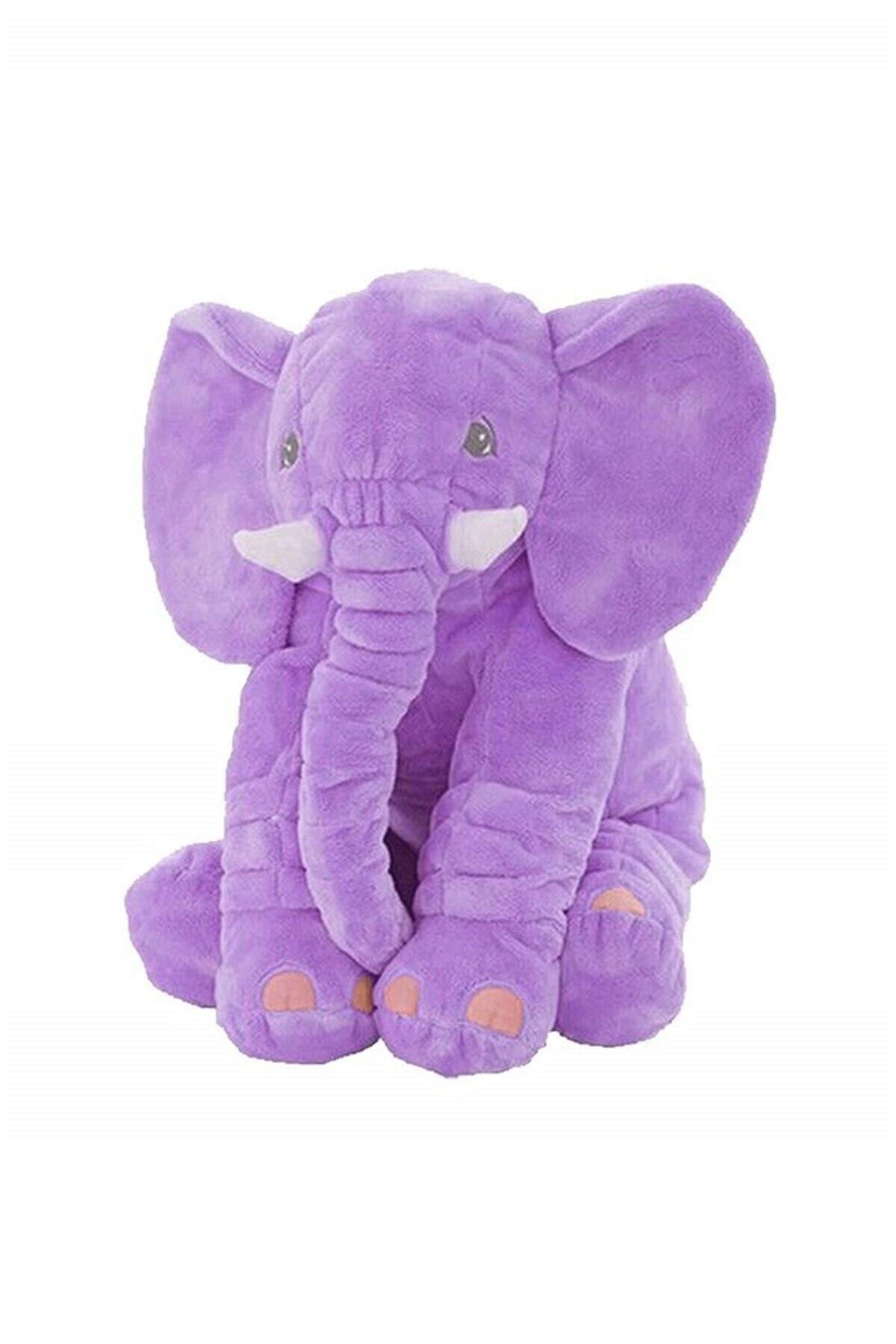 BabyModa Uyku Arkadaşım Peluş Lila Uyku Fili Oyuncak 65 Cm