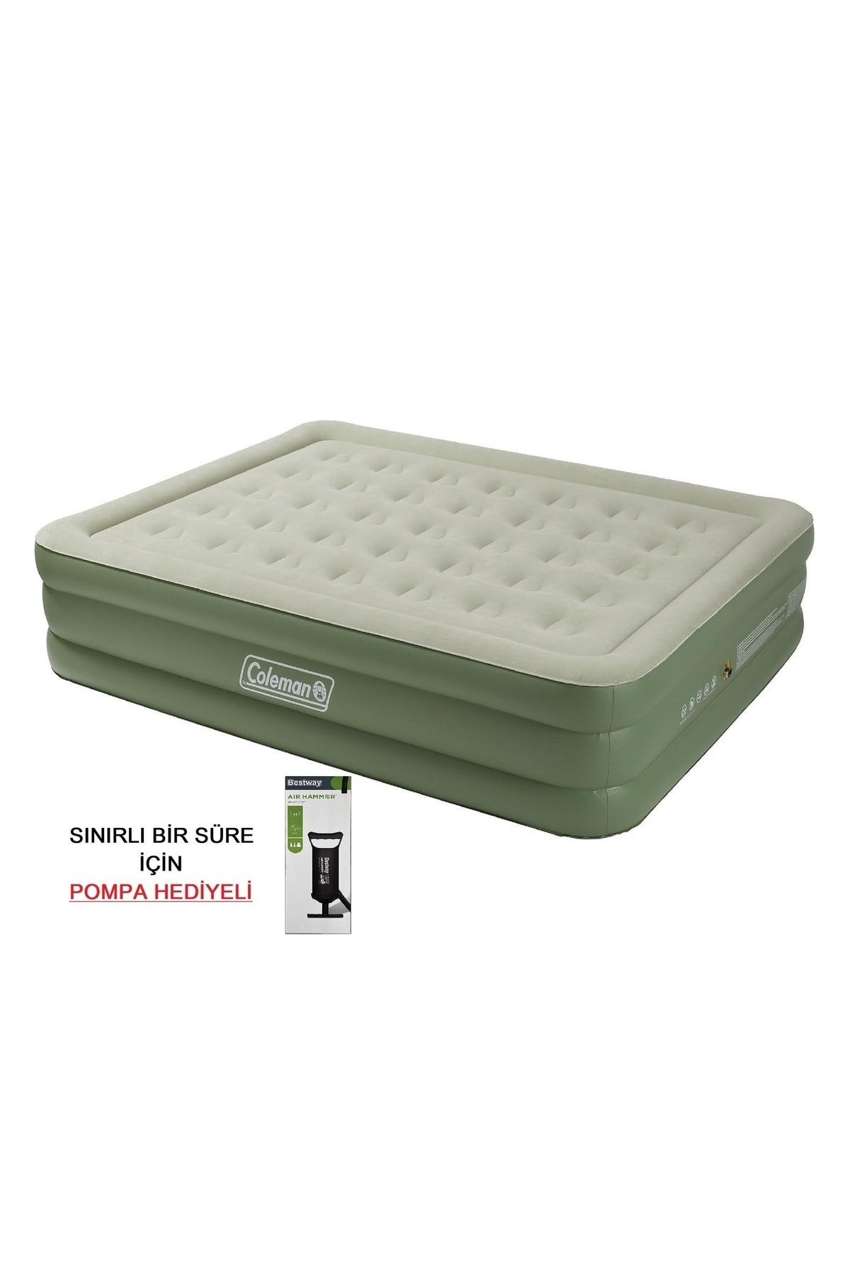 Coleman Maxi Comfort Airbed Raised King Çift Kişilik Yükseltilmiş