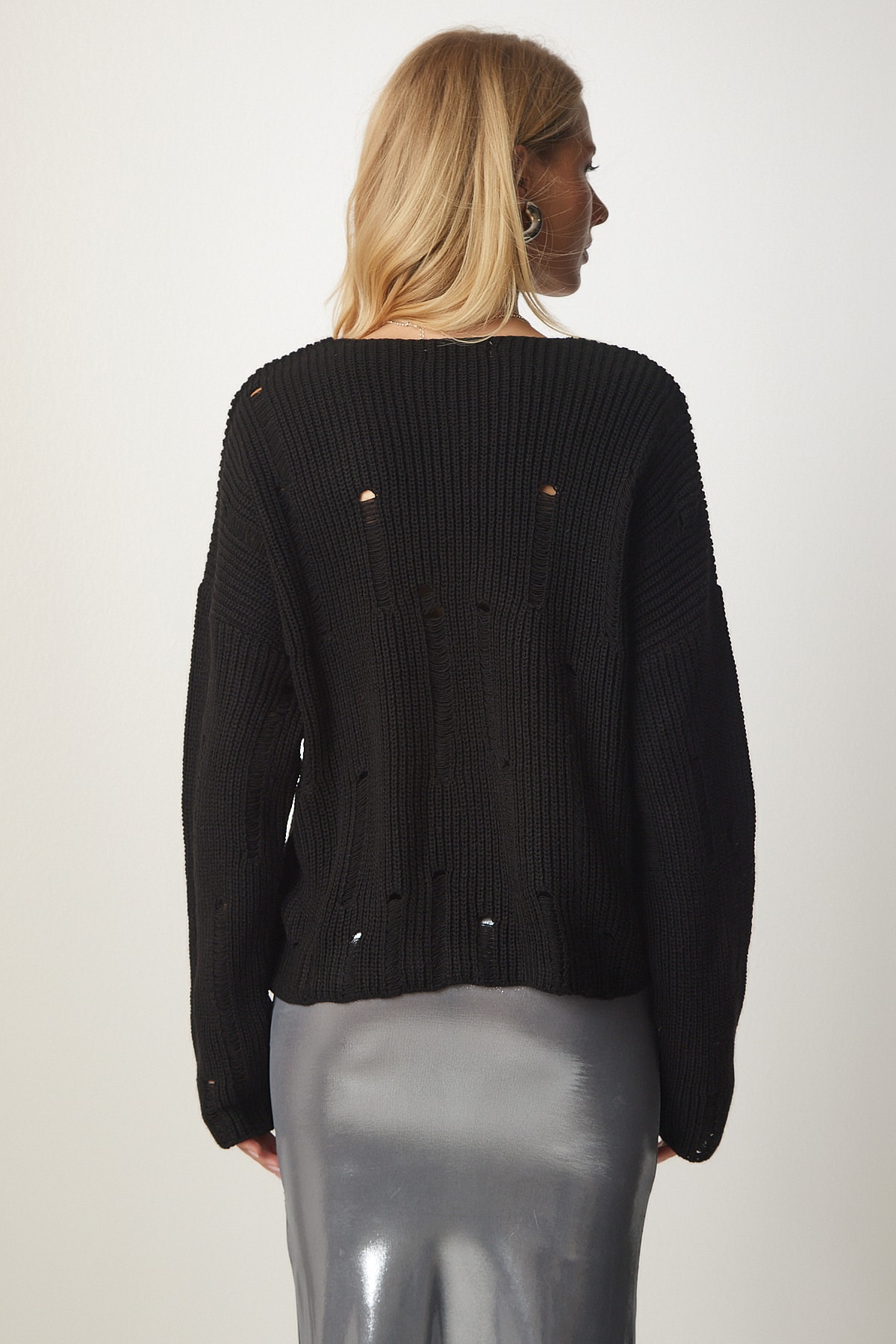 MIRROR9★ICON knit pullover/BLACK CD Icon Zipped Sweater Black Virgin Wool Punto Milano Knit | DIOR