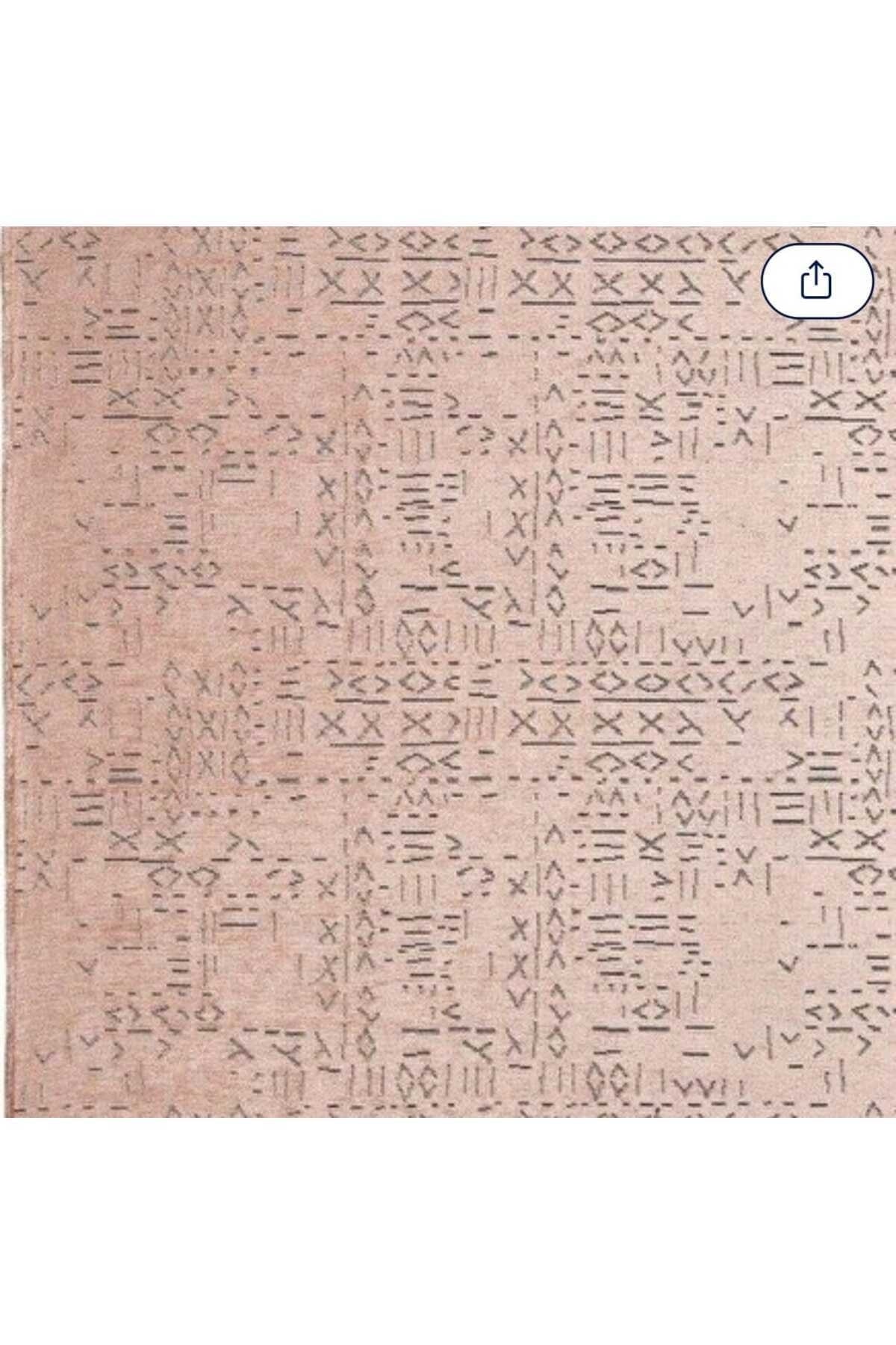 Deco Fashion Trend 15919 Cream Antitose Washable Cotton Modern Rugs