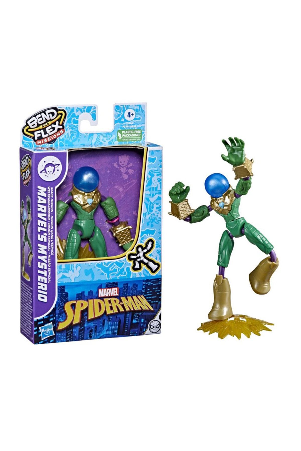 General Brands Marvel Spider-Man Bend-flex Missions Mysterio F3741-f3846 TYC00384263645