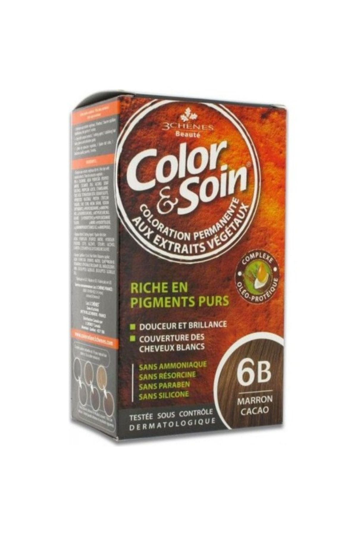 رنگ موی کاکائویی رنگ ارگانیک - Color & Soin 6B KZM9990000001058 Color Soin