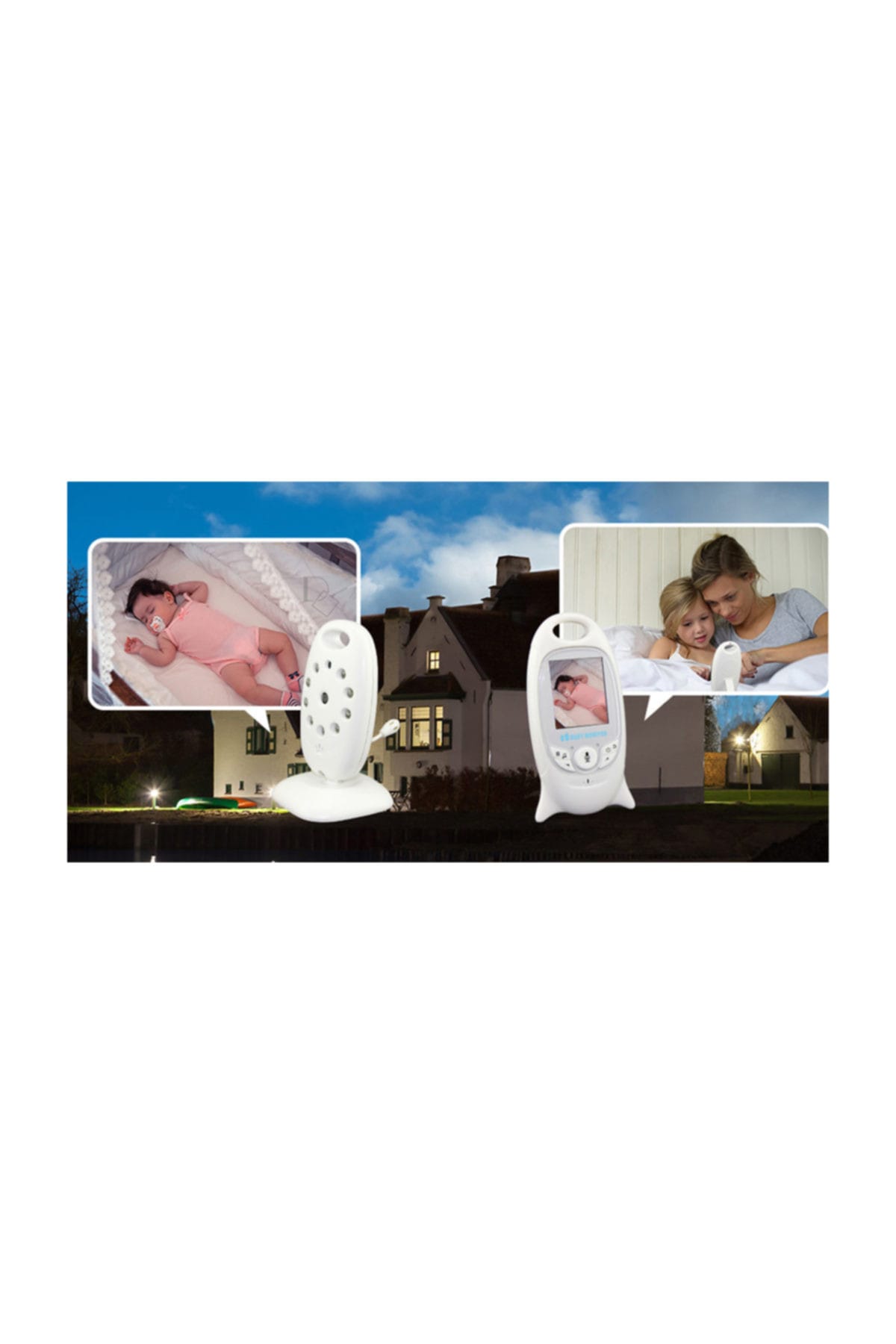 Olix VB601 Lcd Ekranlı Kablosuz Wifi Bebek Kamerası Gece