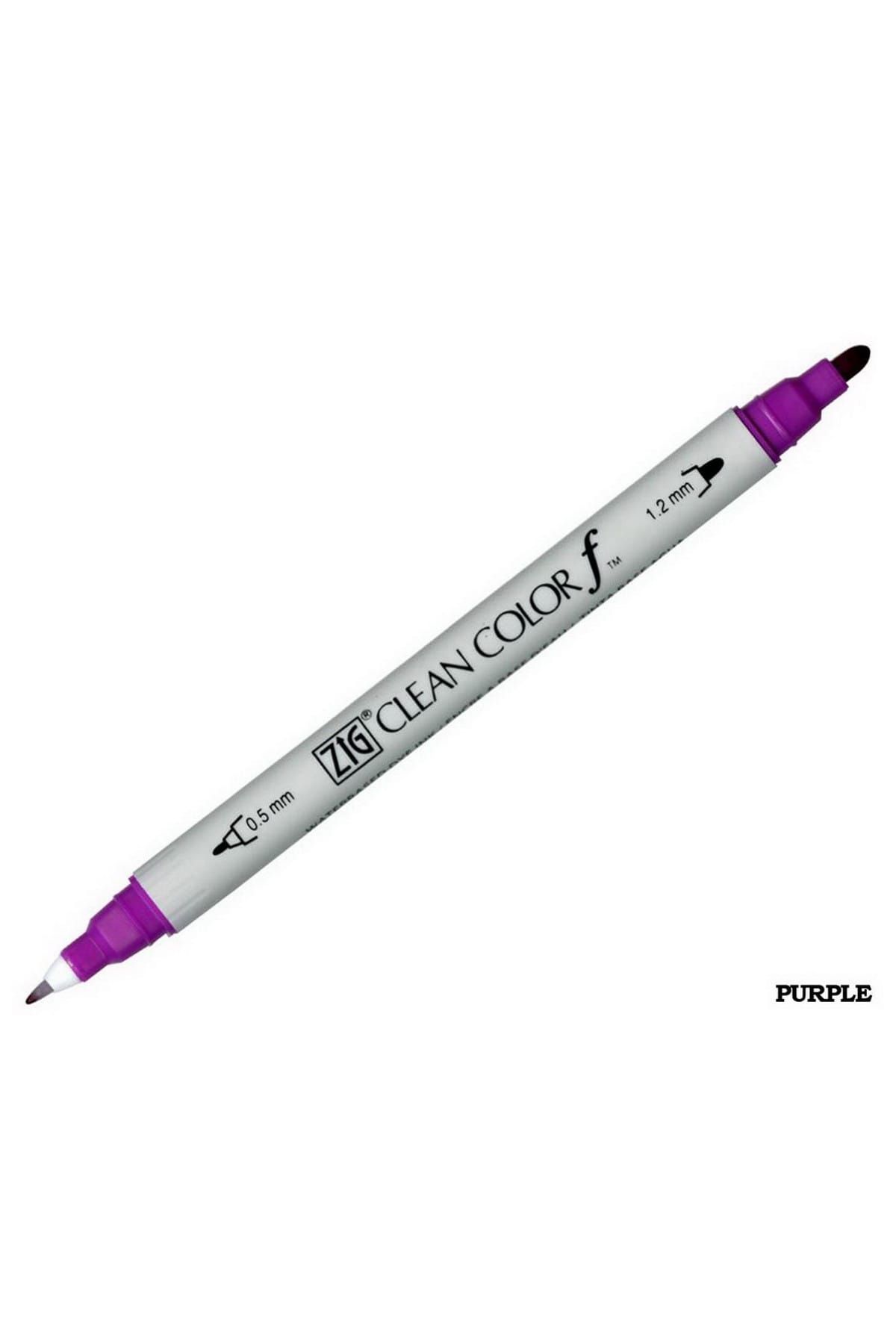 Zig-Clean Color F Tcs-6000t 082 Purple Double Sided Pen 1
