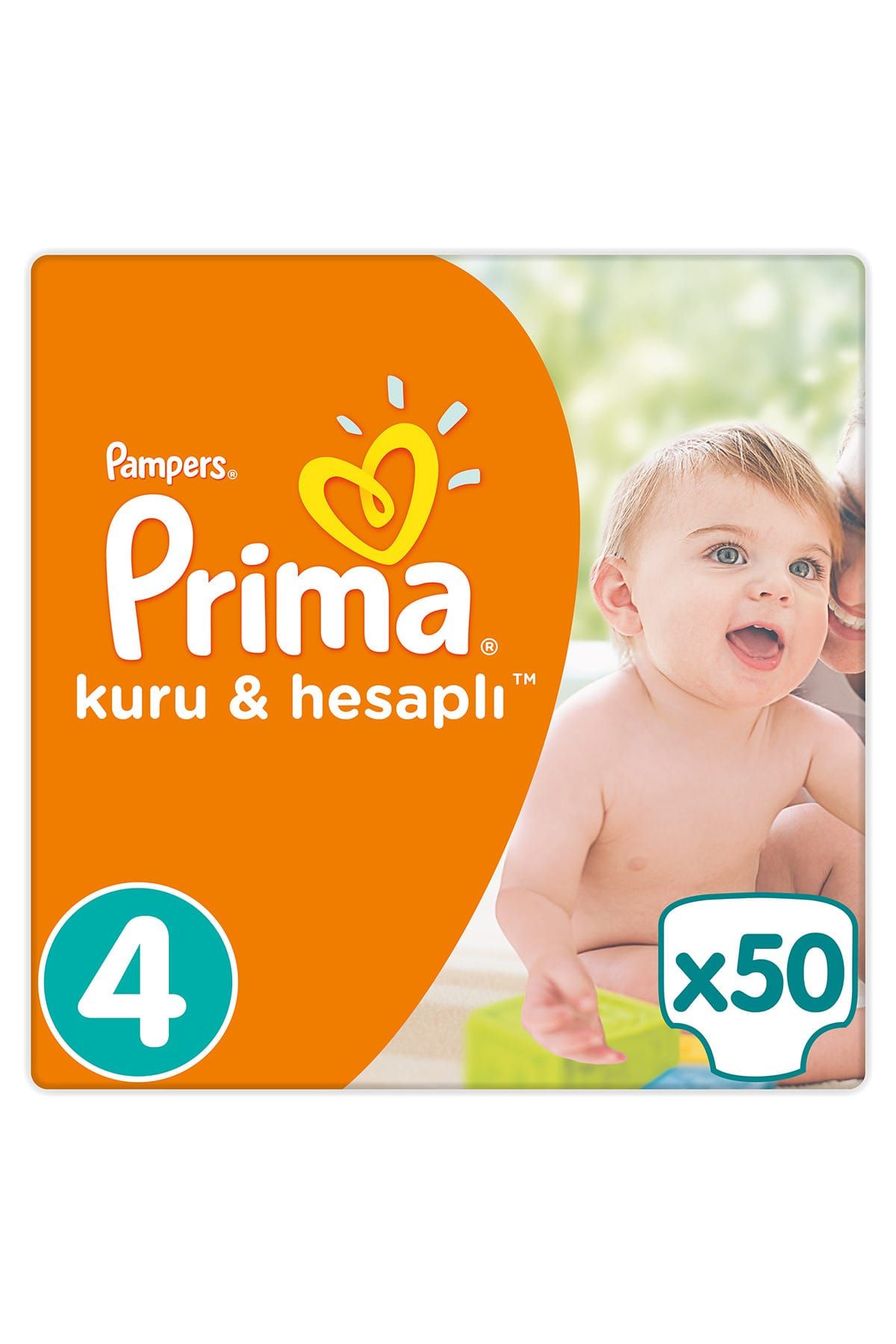 Prima Bebek Bezi Kuru ve Hesaplı 4 Beden 50 Adet Maxi Mega Paket